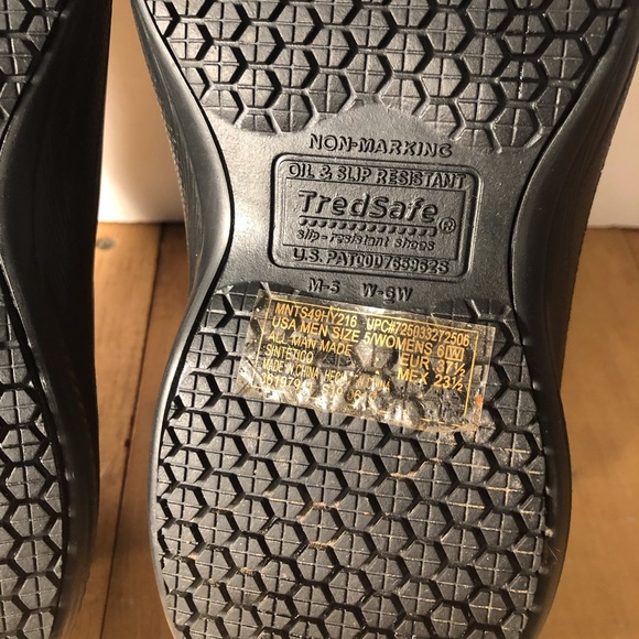 TredSafe Enduro Pro Anti Fatigue Slip Resistant Shoes SZ W 6w, M 5, unisex Black - Picture 10 of 16